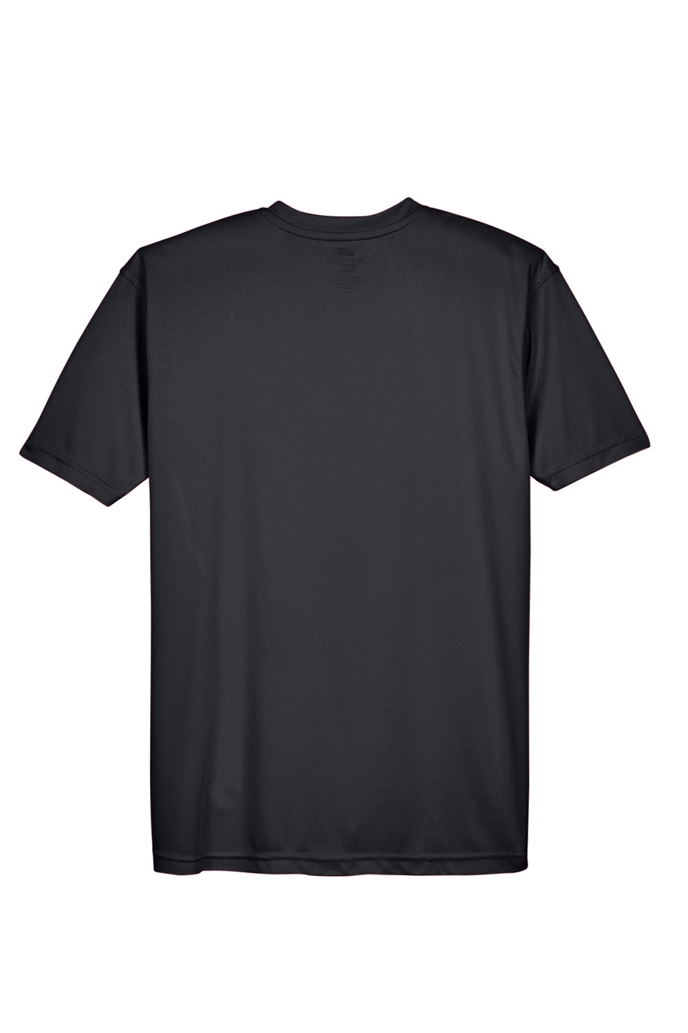 UltraClub Mens Cool & Dry Performance Moisture Wicking Short Sleeve Crewneck T-Shirt - Black - Closeout