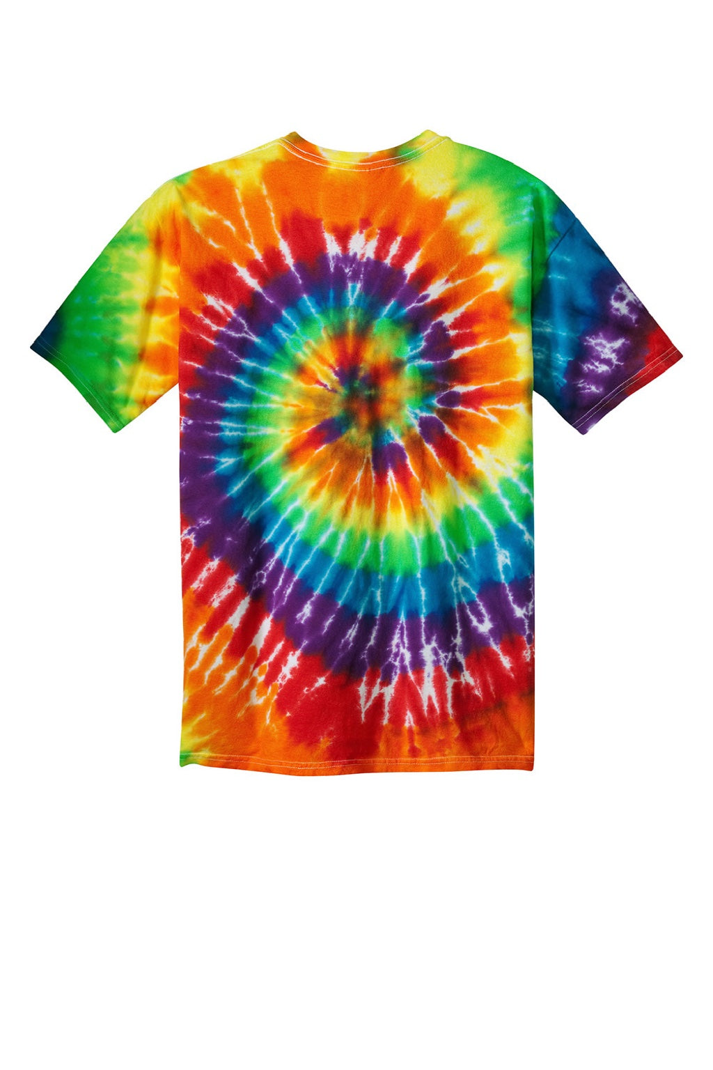 Mens Tie-Dye Short Sleeve Crewneck T-Shirt - Rainbow
