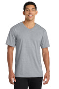 Mens Core Short Sleeve V-Neck T-Shirt - Heather Grey