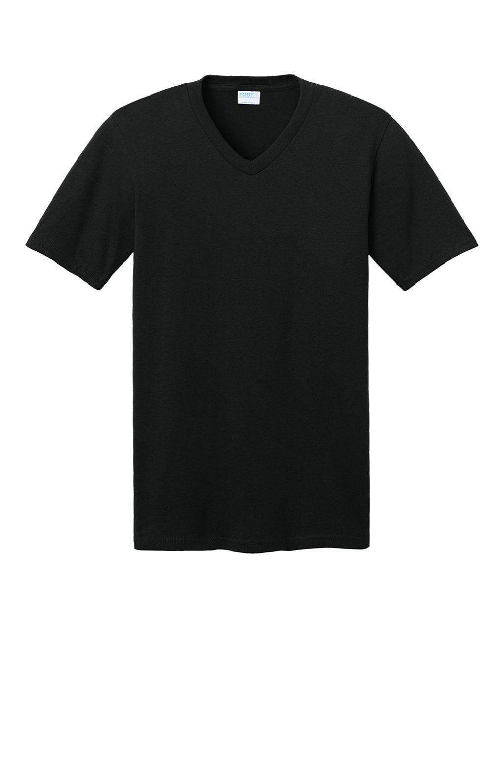 Mens Core Short Sleeve V-Neck T-Shirt - Jet Black