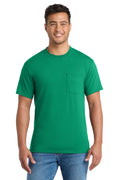 Mens Core Short Sleeve Crewneck T-Shirt w/ Pocket - Kelly Green