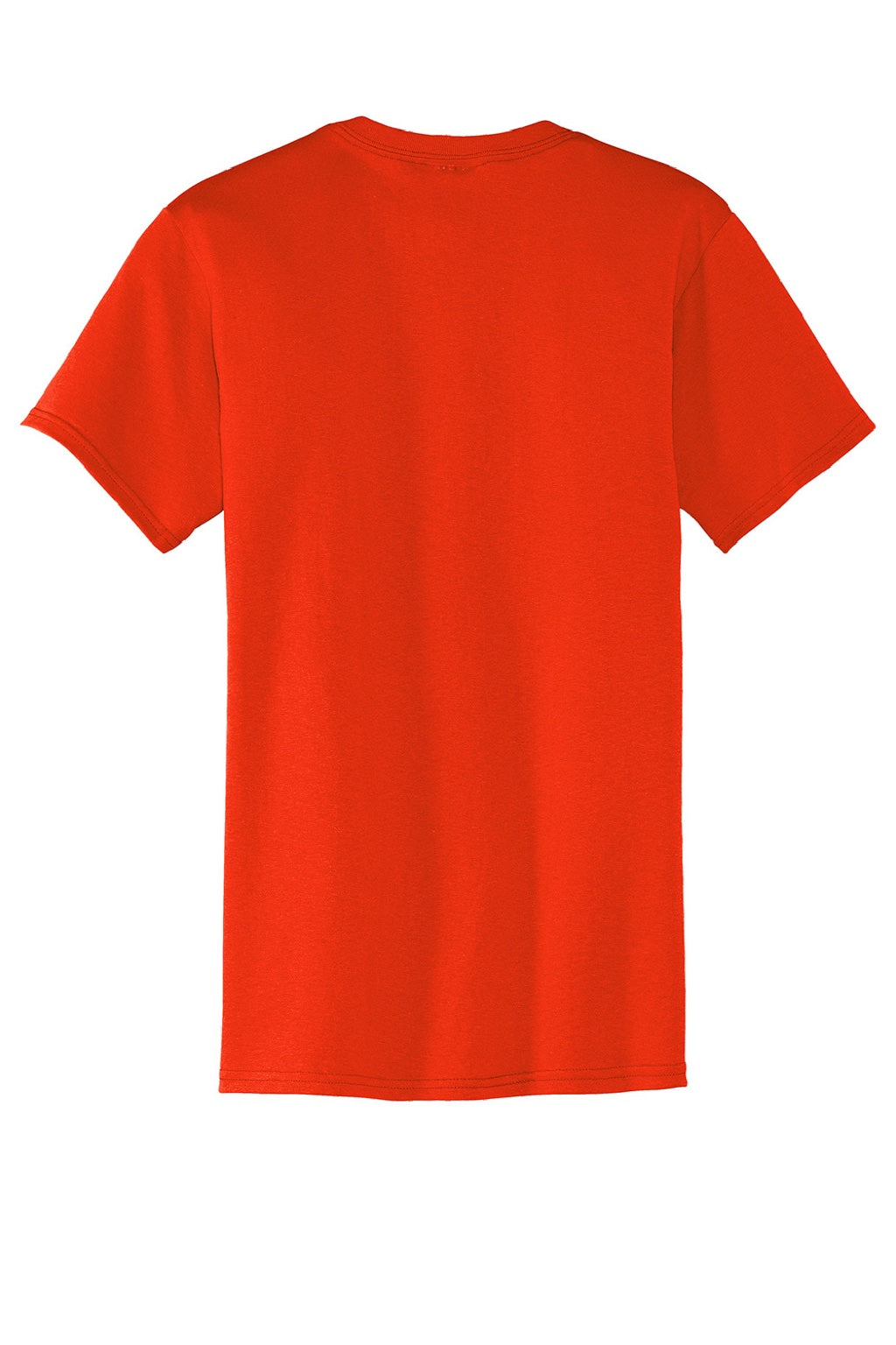 Mens Core Short Sleeve Crewneck T-Shirt w/ Pocket - Orange