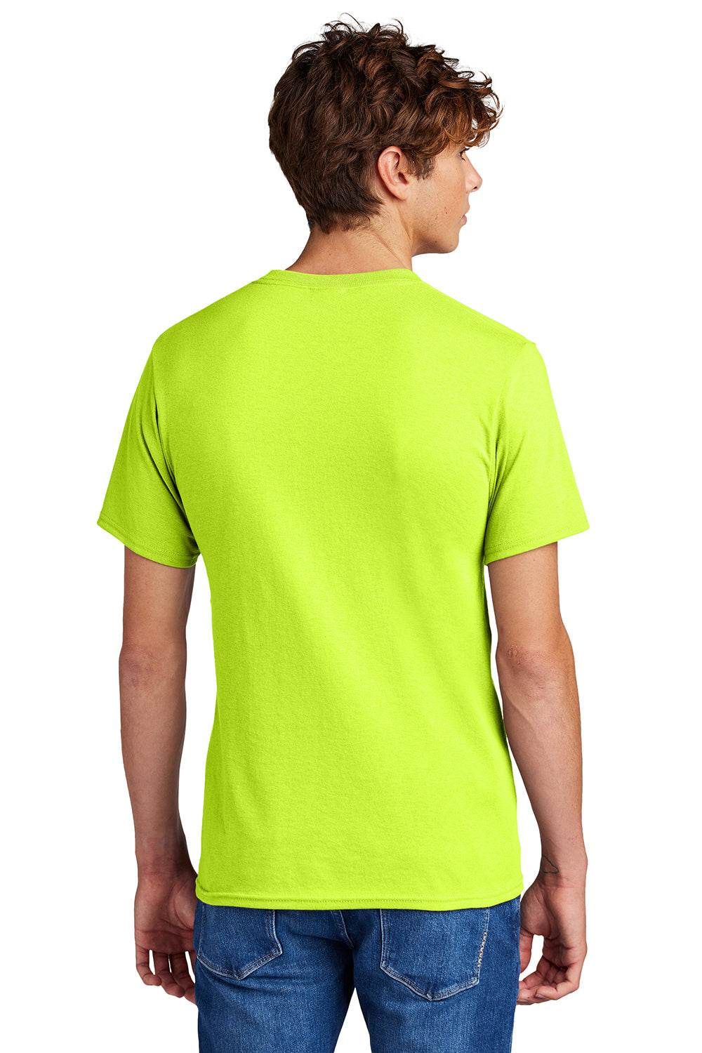 Mens Core Short Sleeve Crewneck T-Shirt - Safety Green