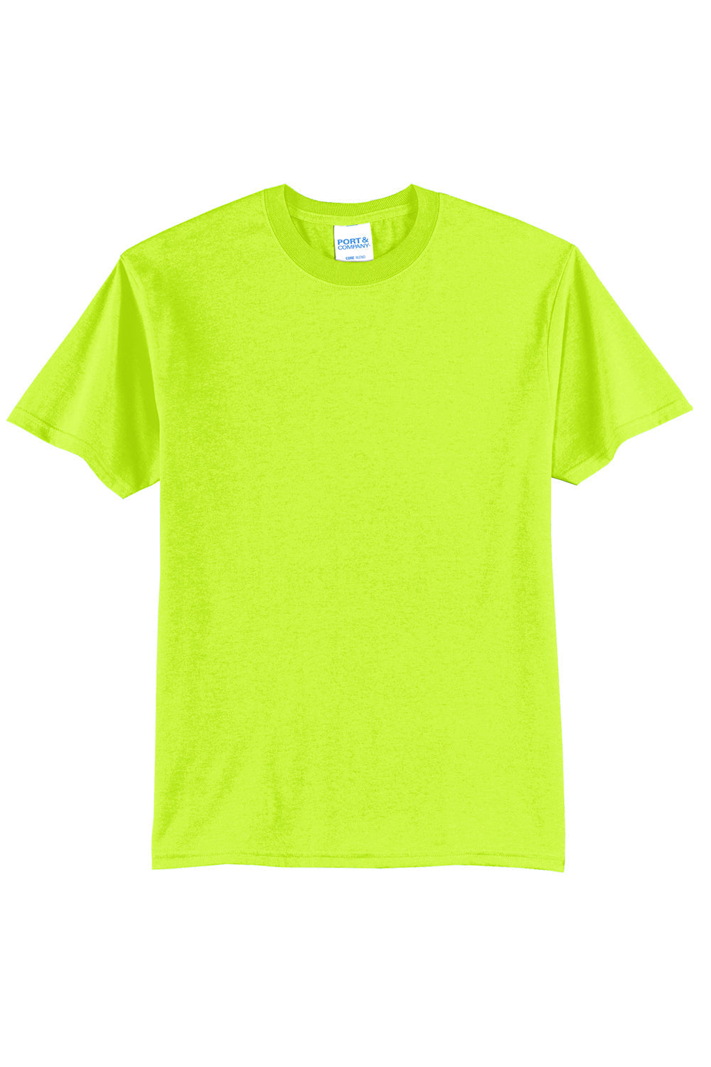 Mens Core Short Sleeve Crewneck T-Shirt - Safety Green