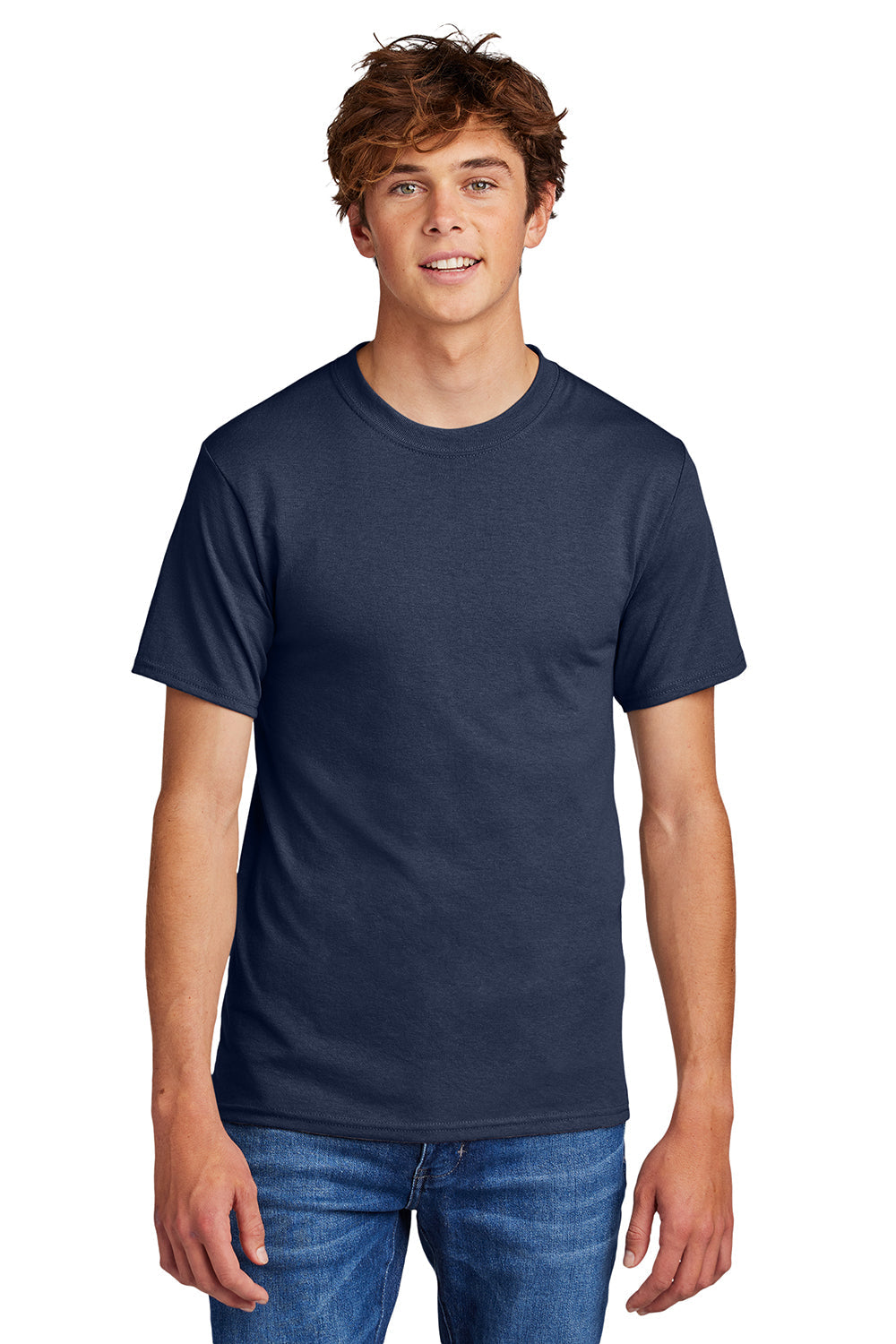 Mens Core Short Sleeve Crewneck T-Shirt - Navy Blue