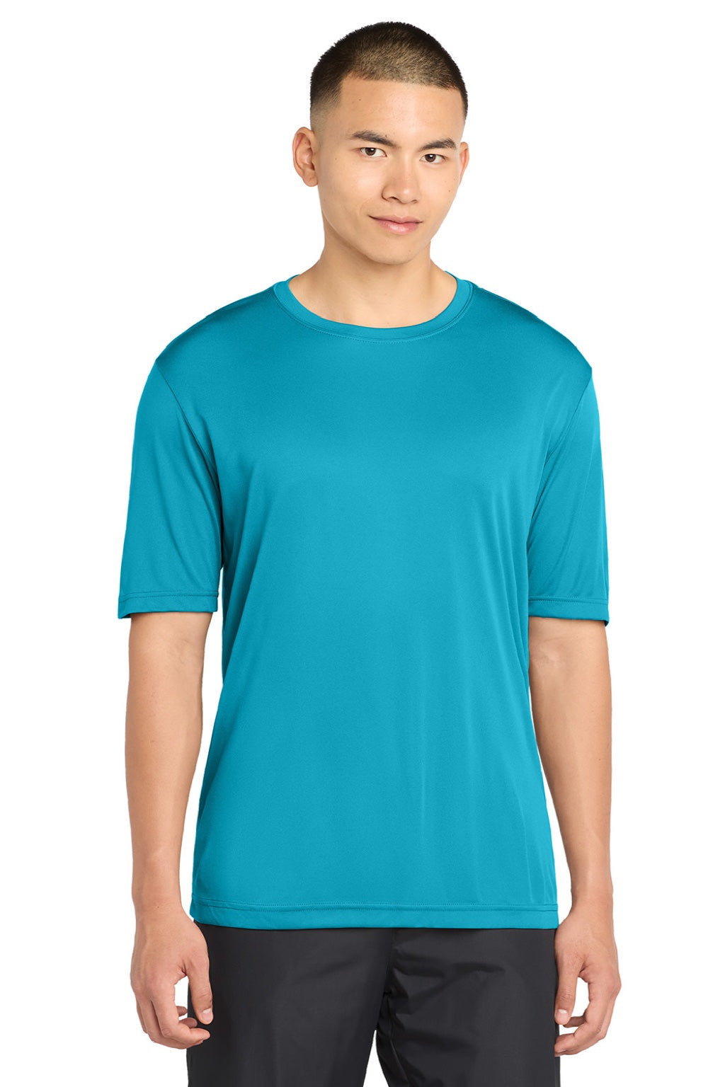 Sport-Tek Mens Competitor Moisture Wicking Short Sleeve Crewneck T-Shirt - Atomic Blue