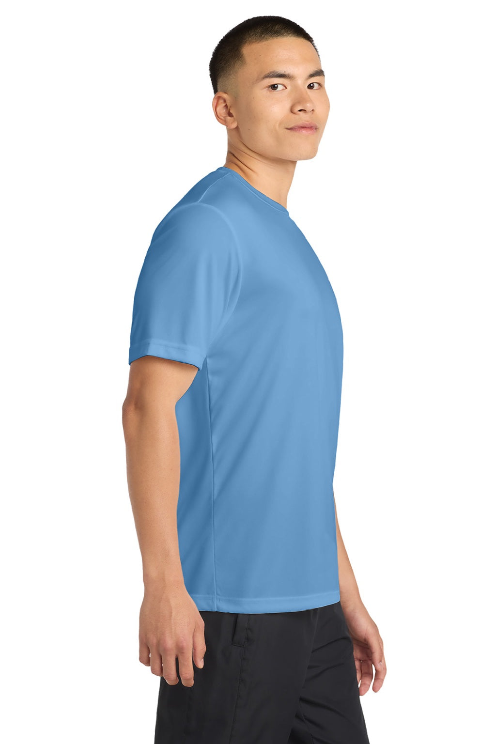 Sport-Tek Mens Competitor Moisture Wicking Short Sleeve Crewneck T-Shirt - Carolina Blue