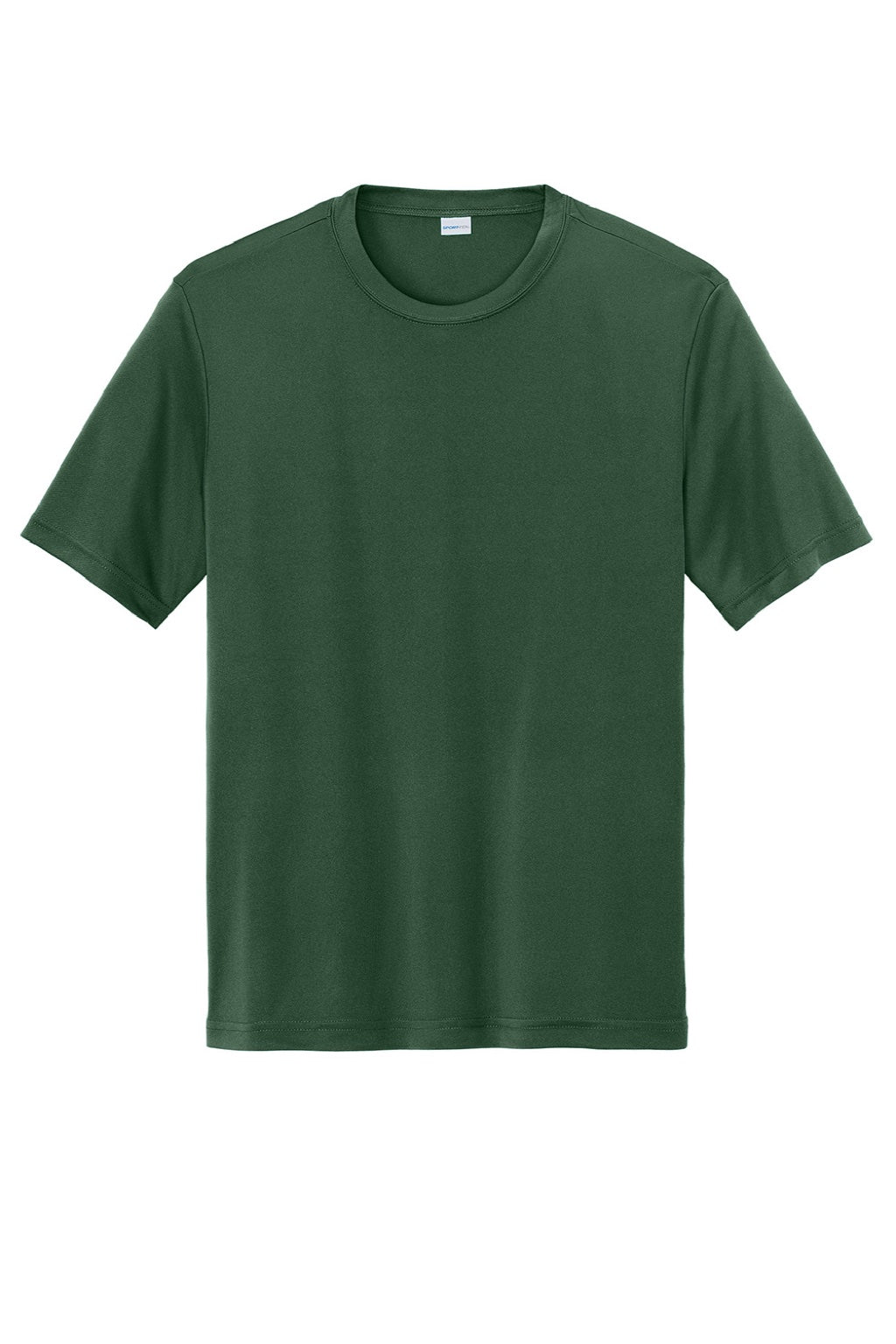 Sport-Tek Mens Competitor Moisture Wicking Short Sleeve Crewneck T-Shirt - Forest Green