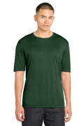 Sport-Tek Mens Competitor Moisture Wicking Short Sleeve Crewneck T-Shirt - Forest Green