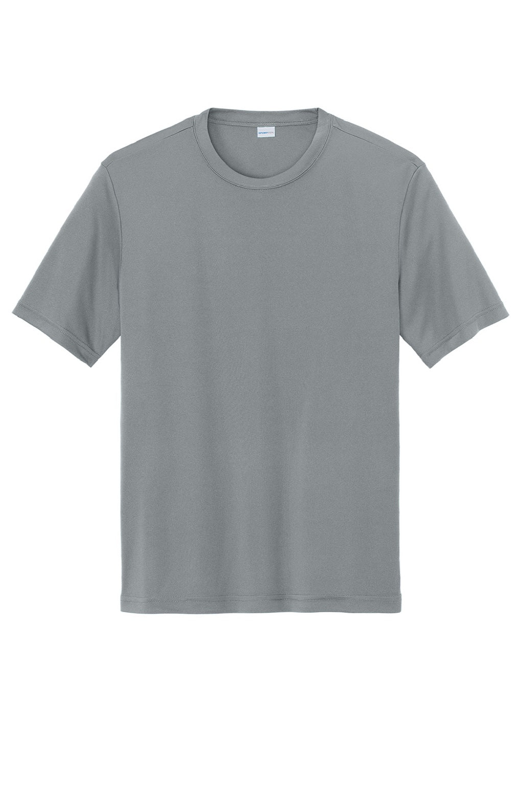Sport-Tek Mens Competitor Moisture Wicking Short Sleeve Crewneck T-Shirt - Concrete Grey
