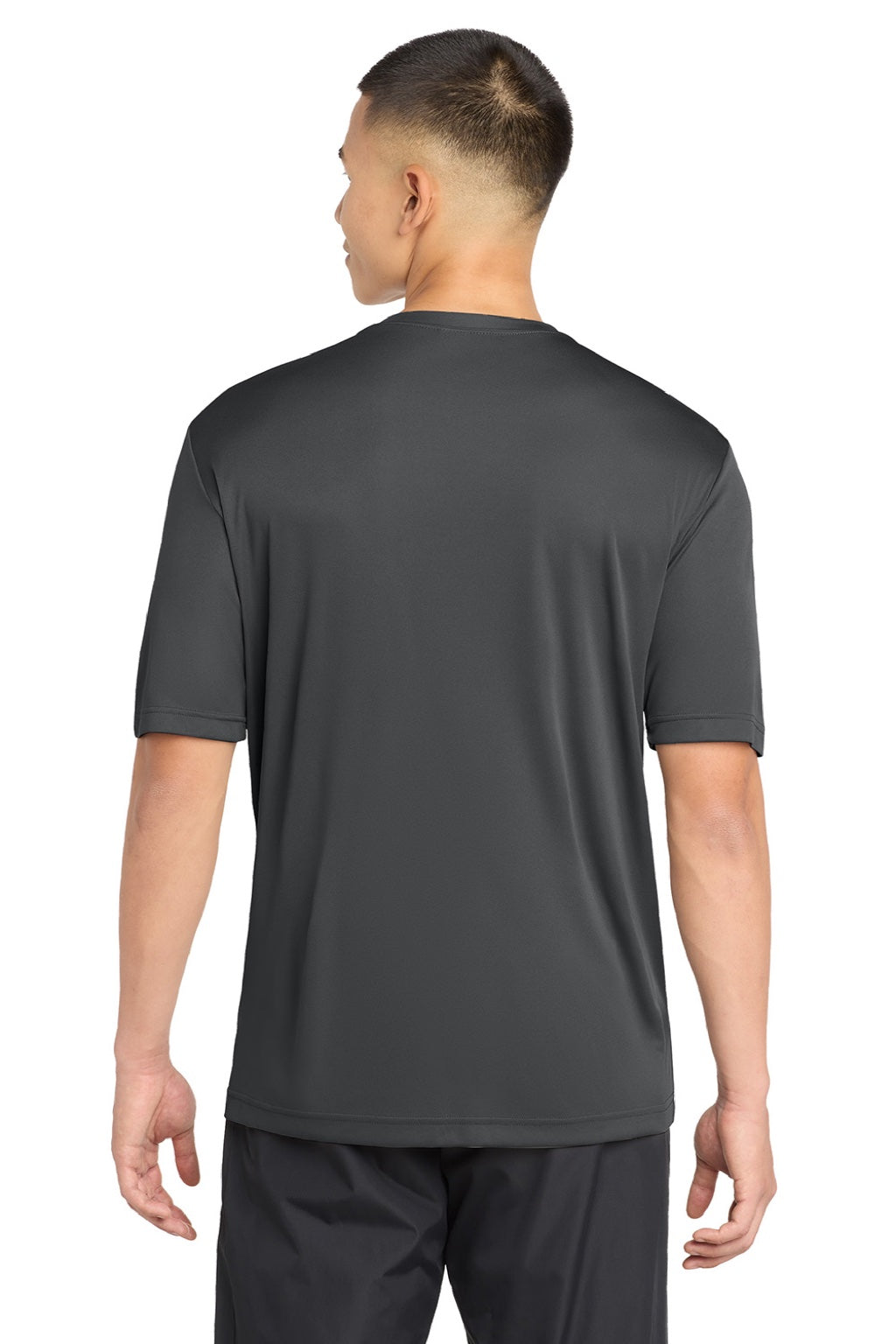 Sport-Tek Mens Competitor Moisture Wicking Short Sleeve Crewneck T-Shirt - Iron Grey