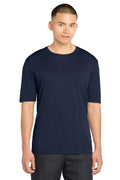 Sport-Tek Mens Competitor Moisture Wicking Short Sleeve Crewneck T-Shirt - True Navy Blue