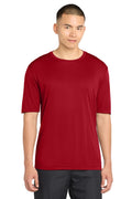 Sport-Tek Mens Competitor Moisture Wicking Short Sleeve Crewneck T-Shirt - True Red