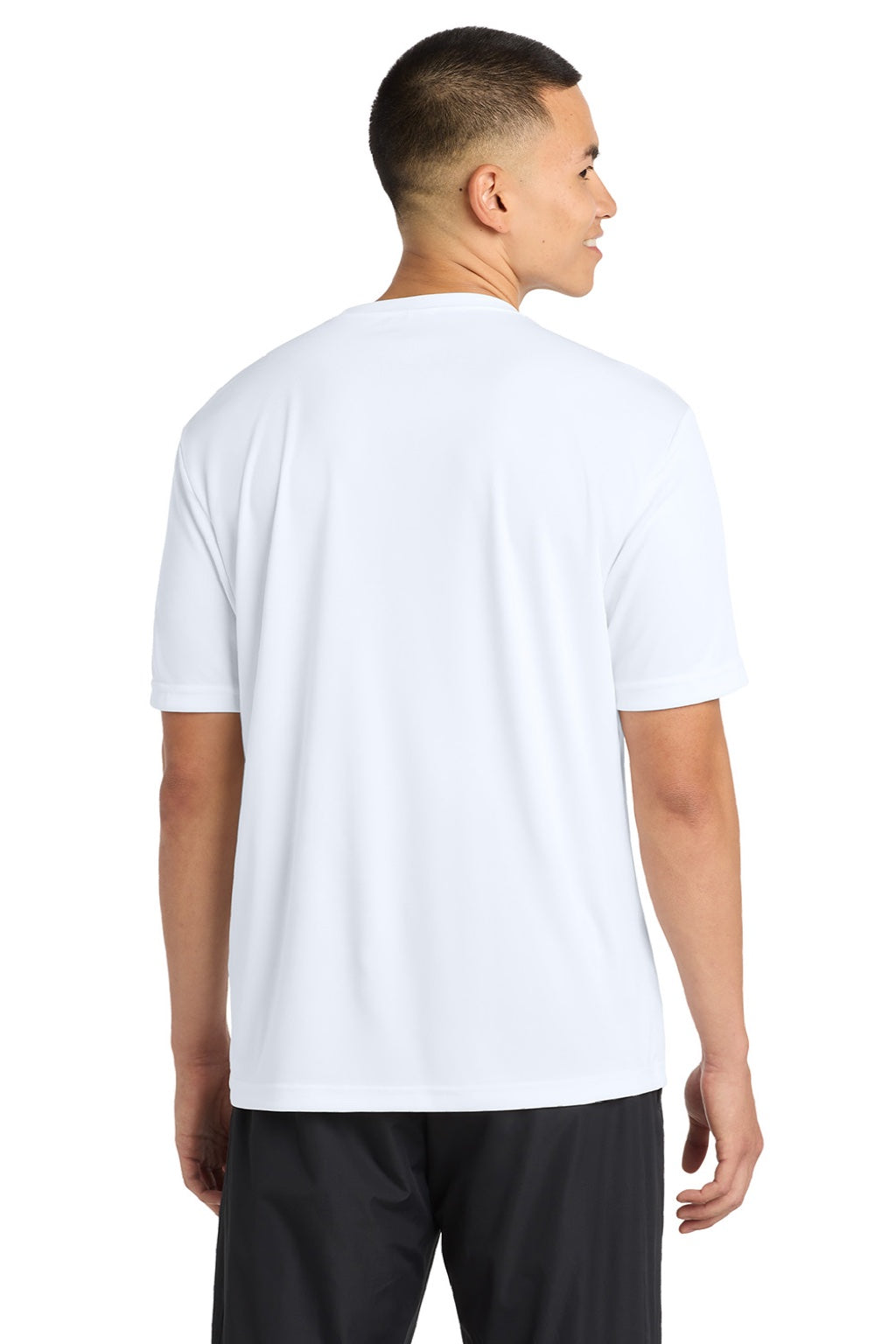 Sport-Tek Mens Competitor Moisture Wicking Short Sleeve Crewneck T-Shirt - White