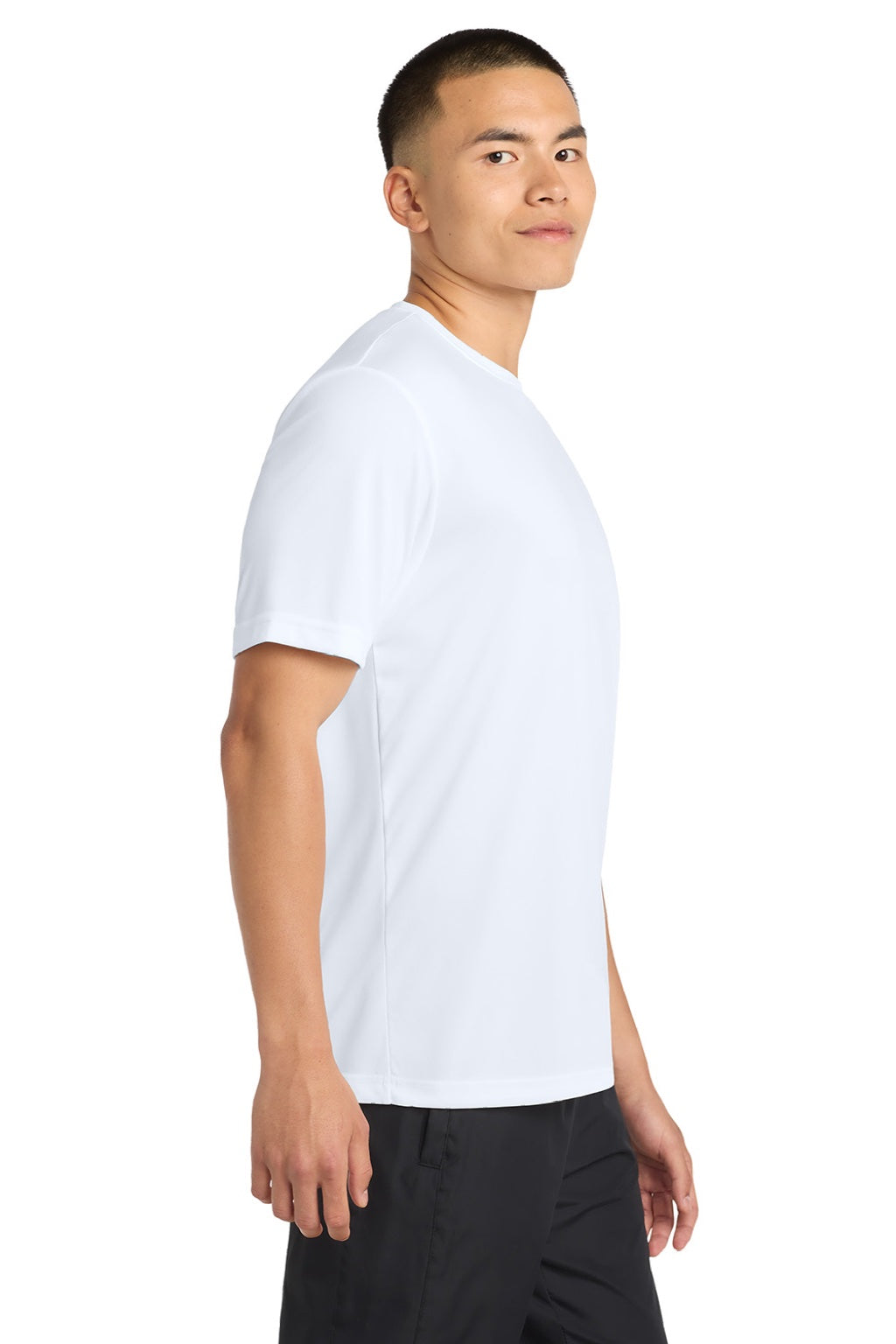 Sport-Tek Mens Competitor Moisture Wicking Short Sleeve Crewneck T-Shirt - White
