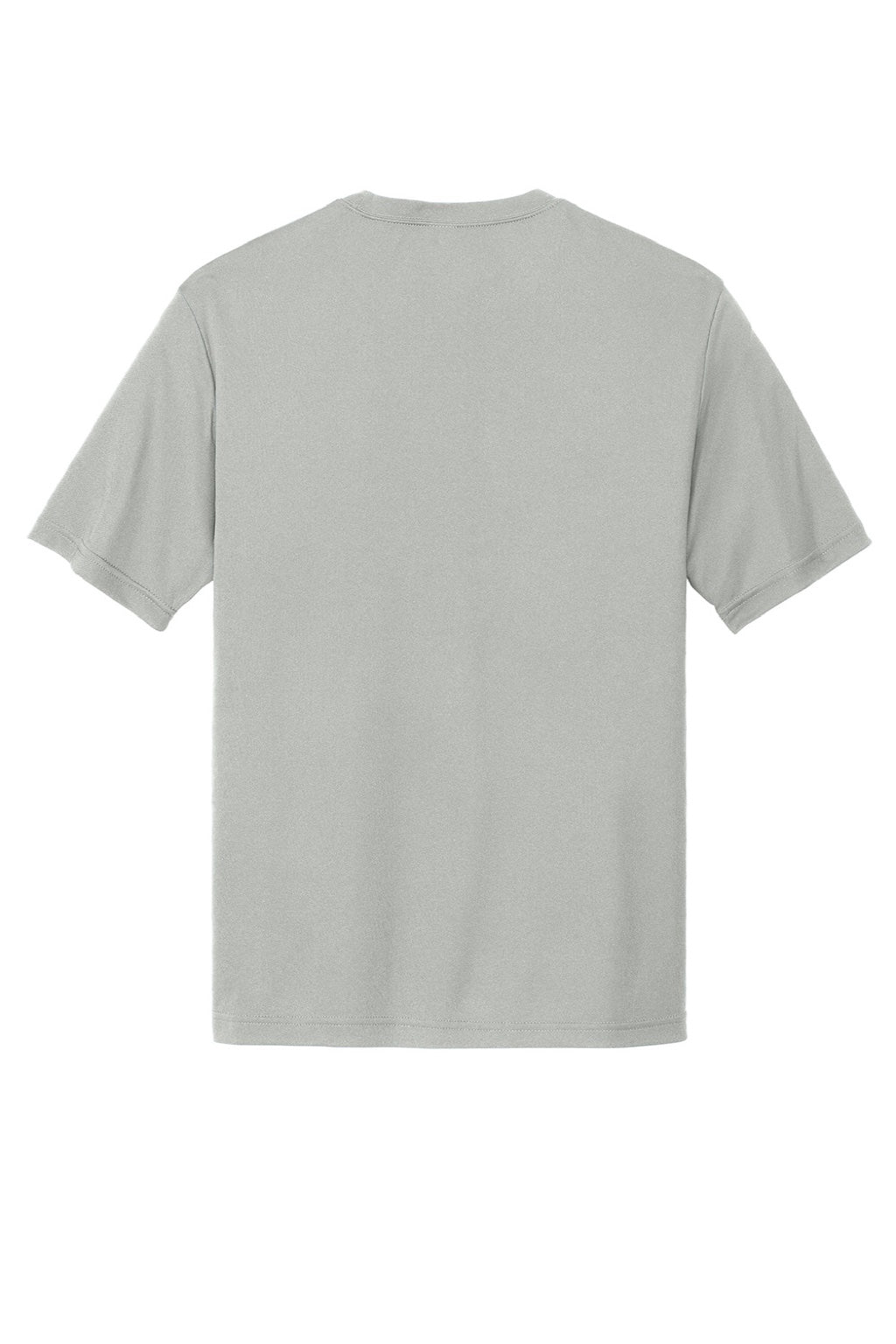 Sport-Tek Mens Competitor Moisture Wicking Short Sleeve Crewneck T-Shirt - Silver Grey