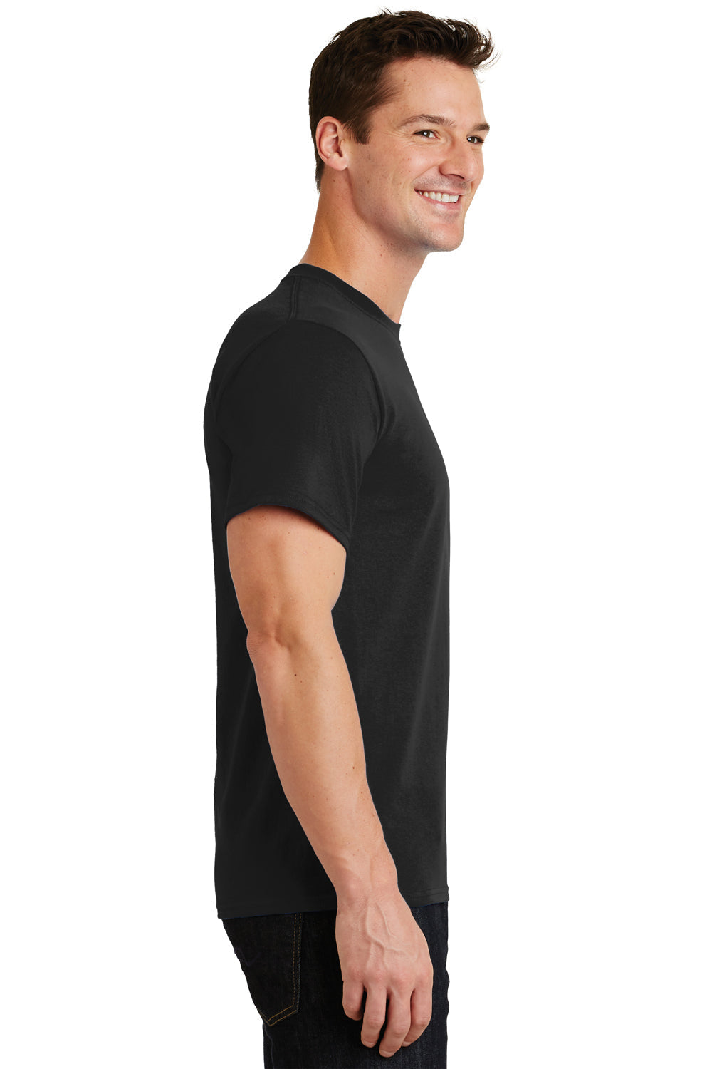 Mens Essential Short Sleeve Crewneck T-Shirt - Jet Black